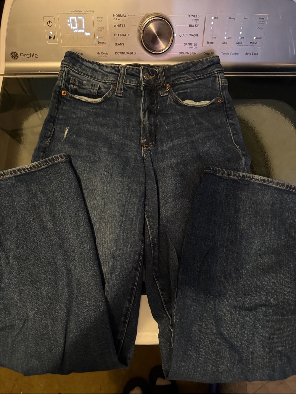 Old Navy Straight Leg “Loose” Dark Denium Jeans